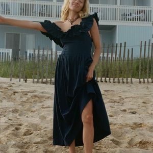 Ruffle it up free people midi dress